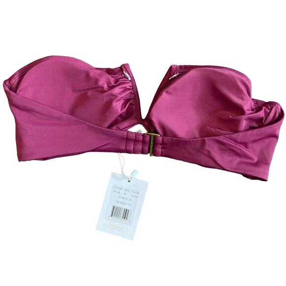 NWT Andie Swim The Scala Top In Plum Size M - Picture 2 of 3